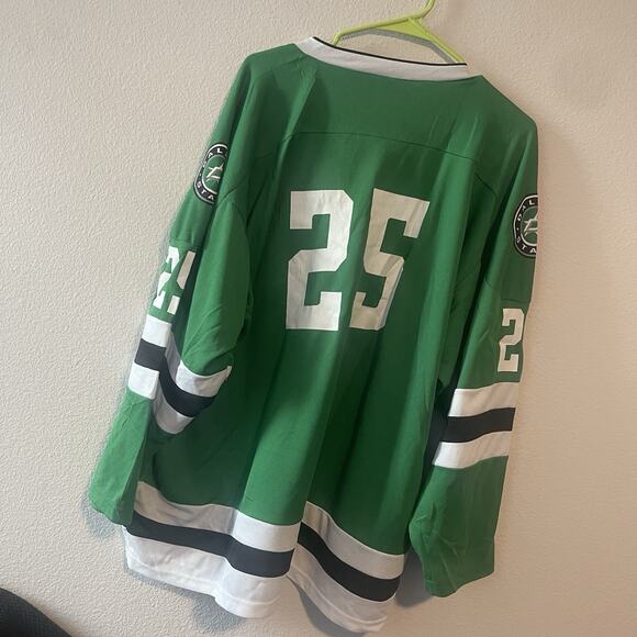 Dallas Stars & Frisco Roughriders Riders Promo Jersey /Green Sz L - Picture 2 of 4